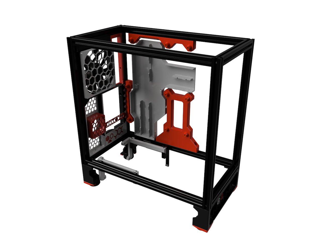 3D render of the Corvus ATX Electronics