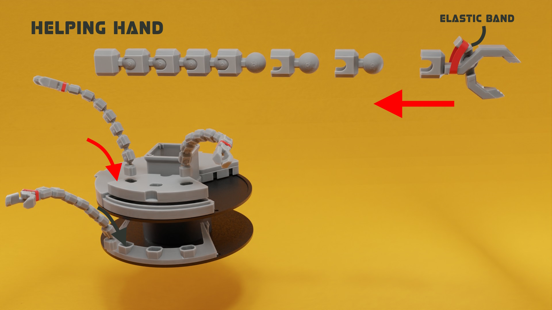 3D render of the Helping Hand