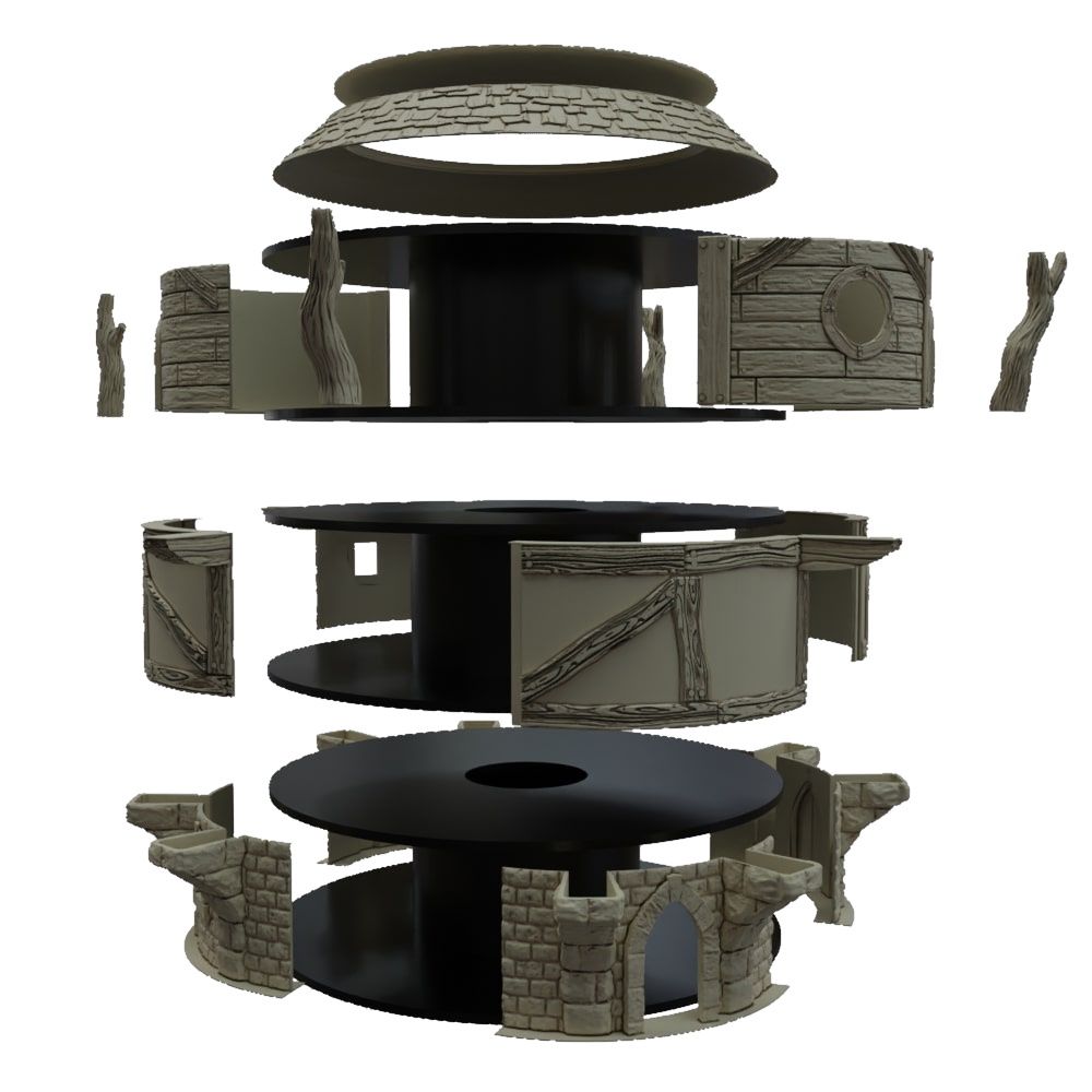 Fantasy Spool Tower: Timber Framed Treehouse Assembly