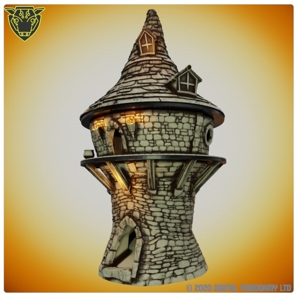 Fantasy Spool Tower: Wizards Dice Tower