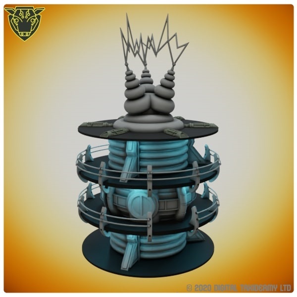 Sci-Fi Spool Tower: Power Plant