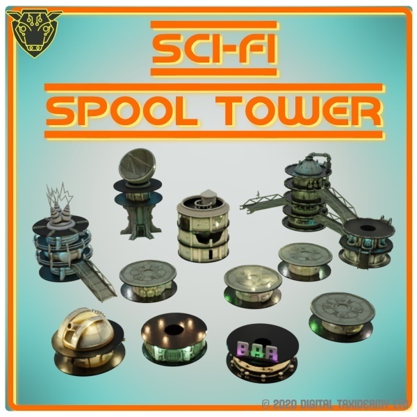 Sci-Fi Spool Tower