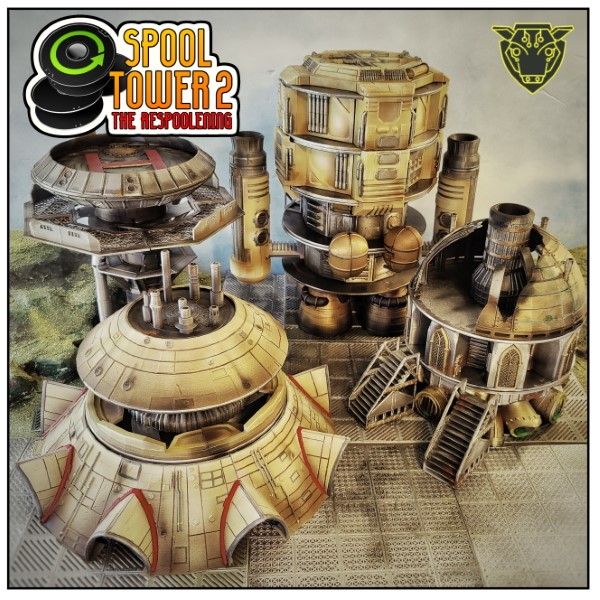 Sci-Fi Spool Tower 2