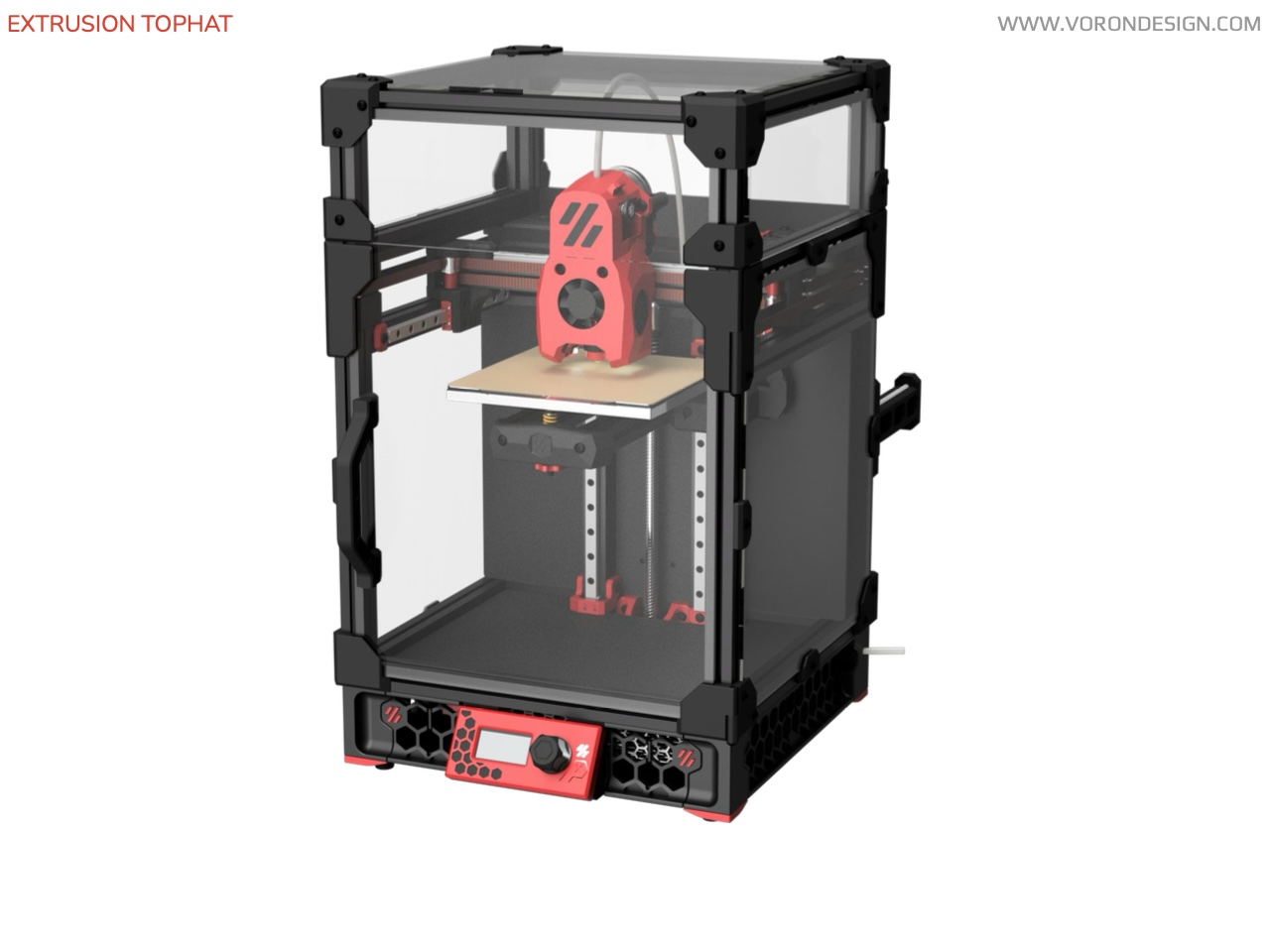 3D render of the Voron 0.2 Extrusion Tophat