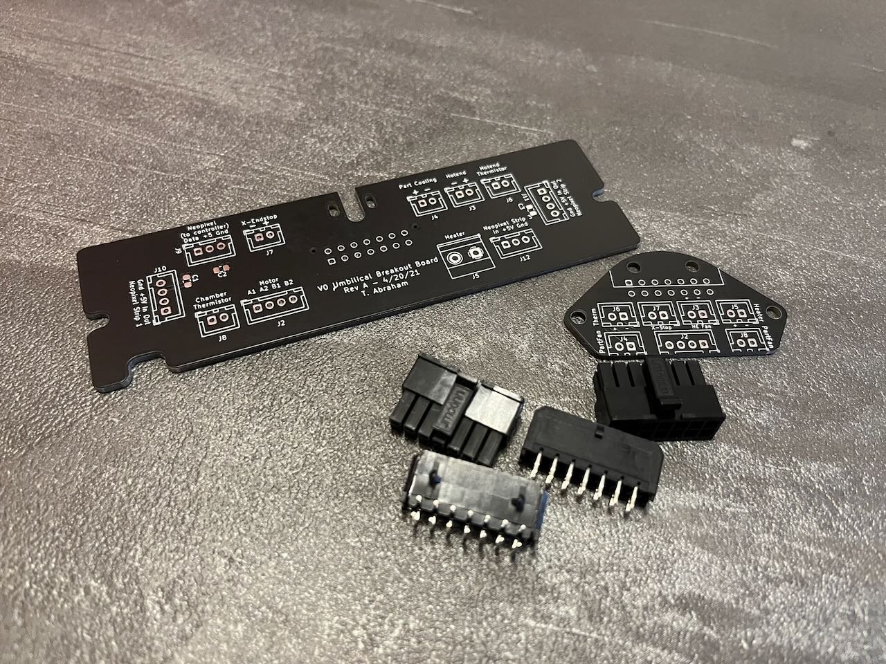 Bare V0 Umbilical PCBs